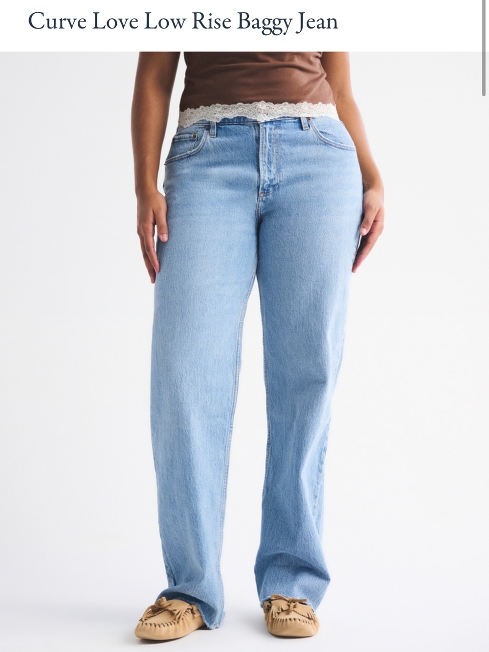 NWOT Curve Love Low Rise Baggy Jean!